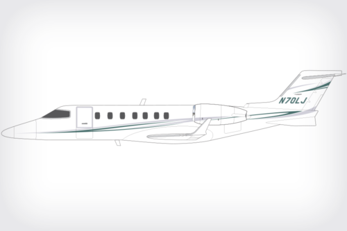 Learjet 70 paint design